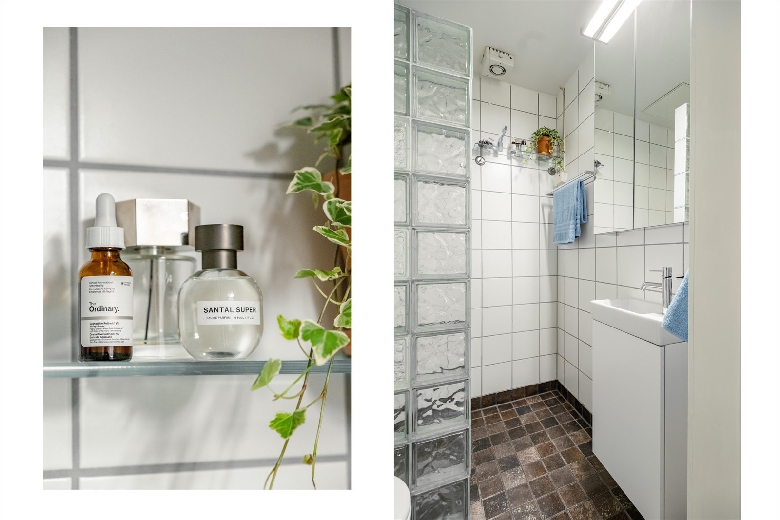 Ellers er det dusjnisje med glassbyggerstein og gulvstående toalett. Det er opplegg for vaskemaskin på badet, samt fellesvaskeri i kjeller. Galleribilde