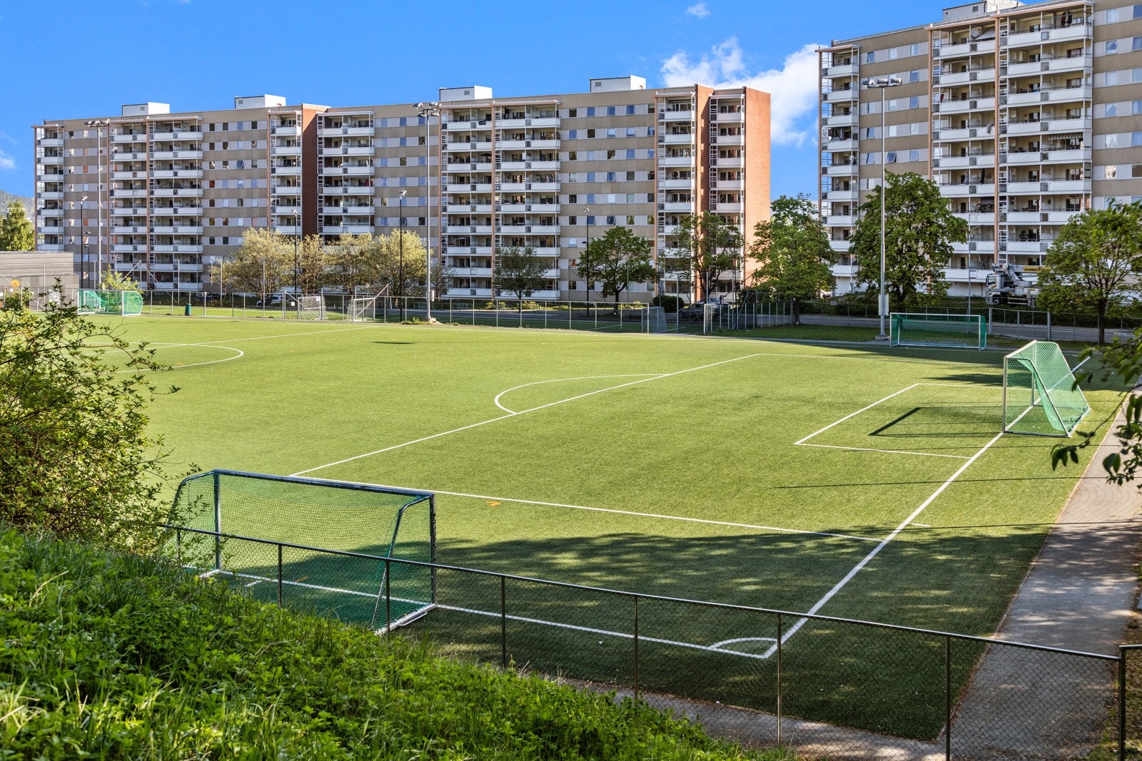 Fin og populær fotballbane Galleribilde