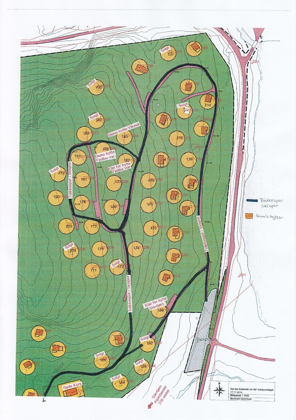Situasjonskart tomte område Galleribilde