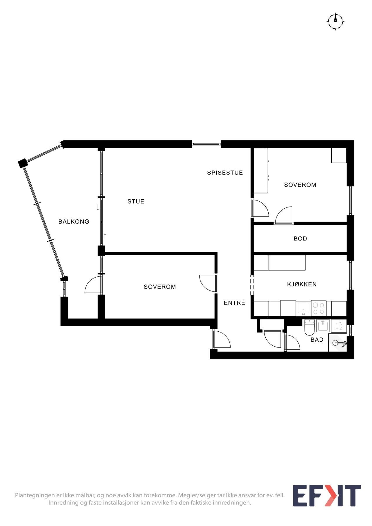 Plantegning Galleribilde