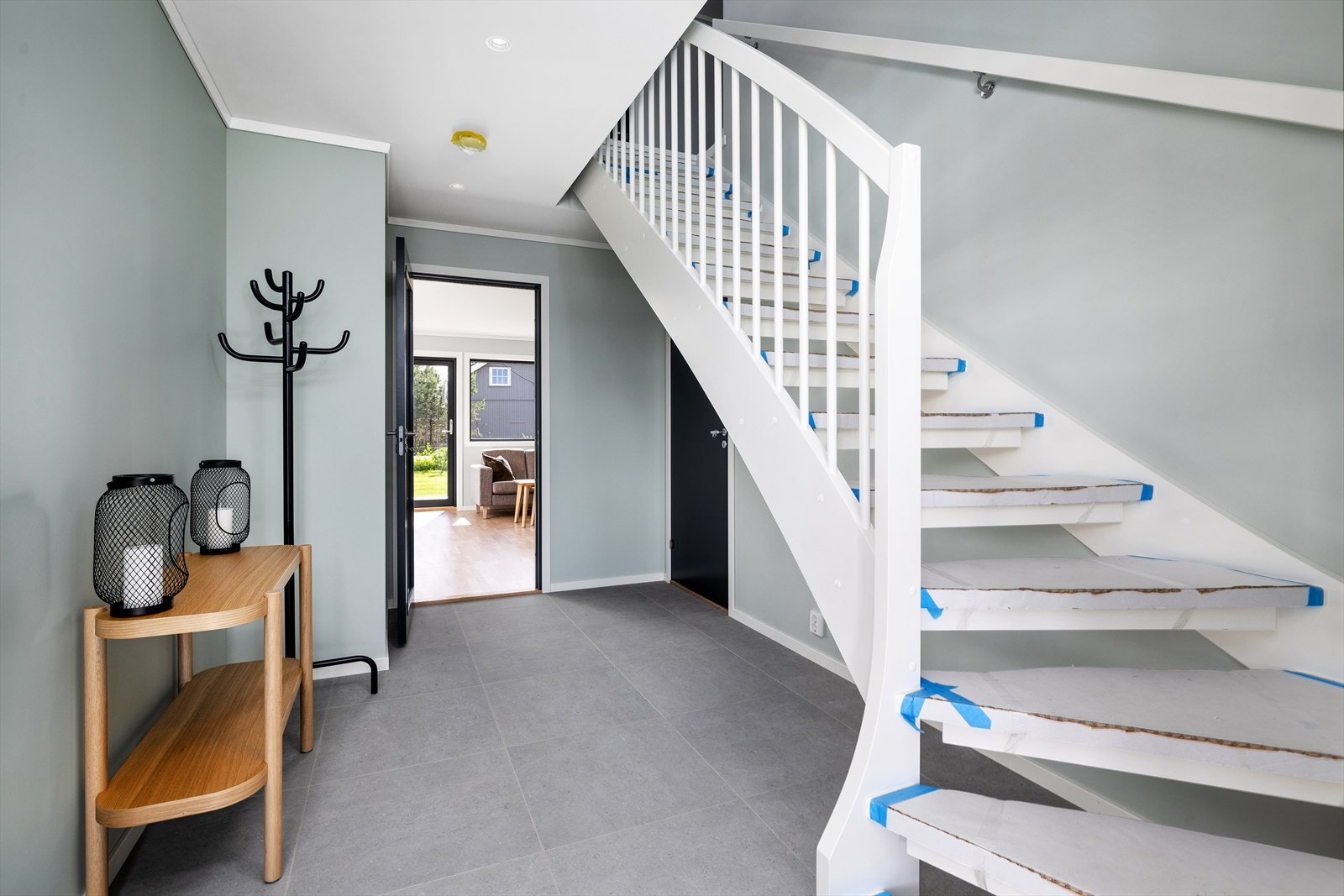 Hall med trapp Galleribilde