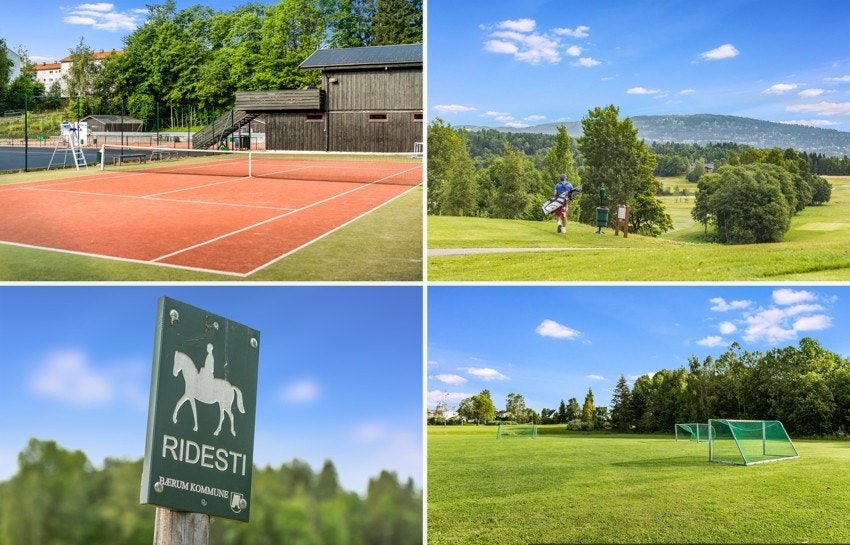 Tennis golf riding og fotball - alt finner du i nærområdet Galleribilde