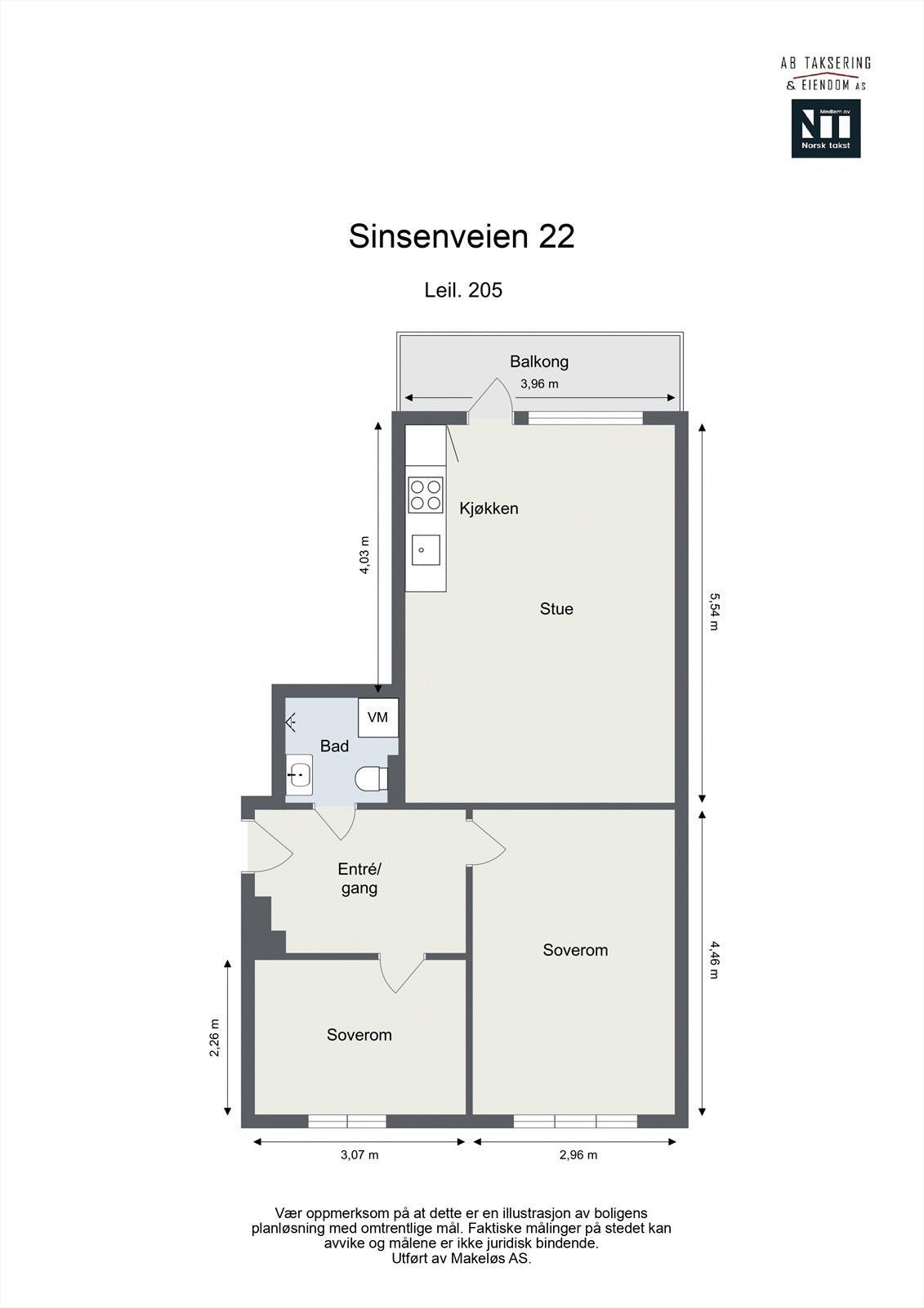 Plantegning fra takstmann. Avvik kan forekomme Galleribilde