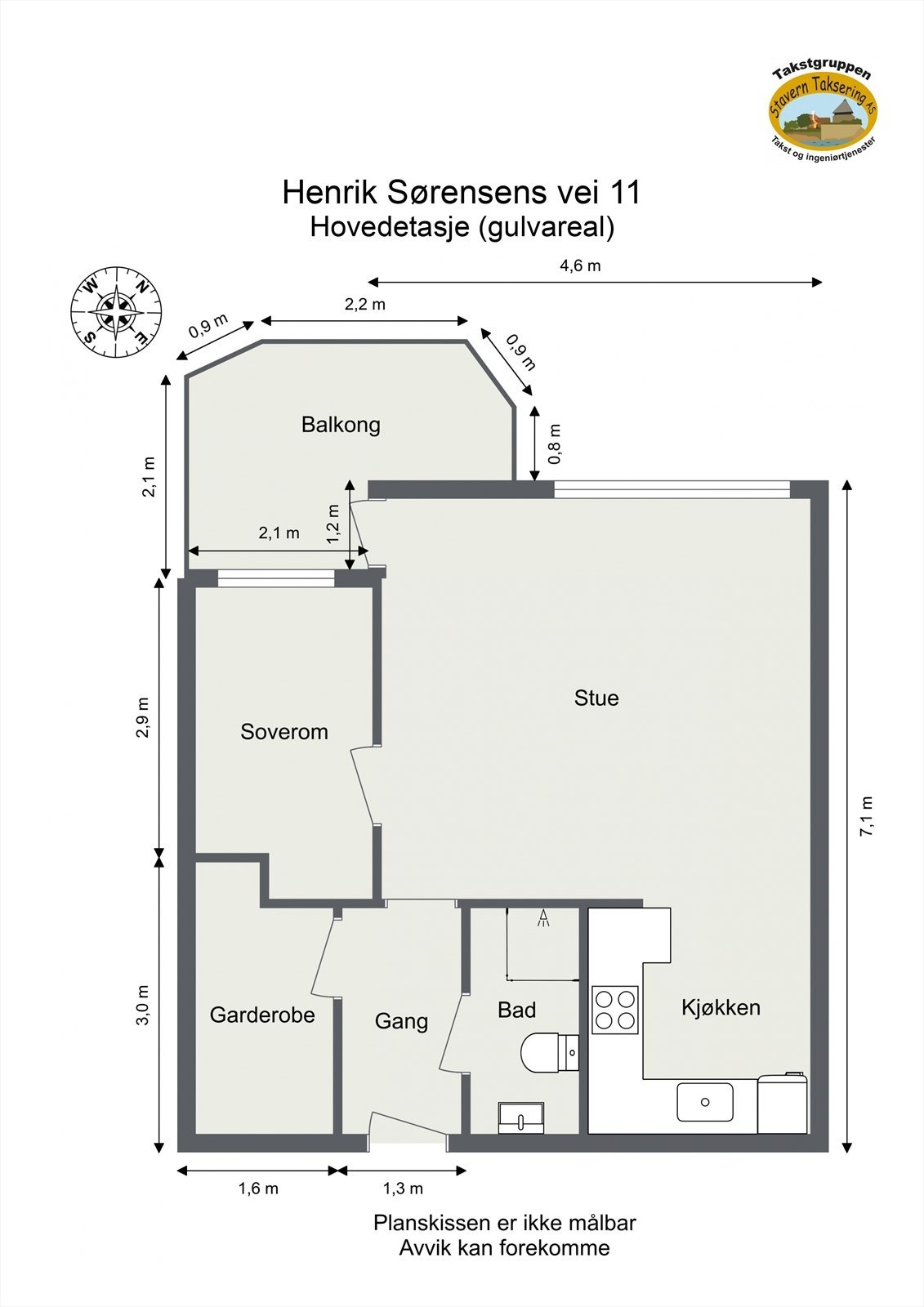 Planløsning 2. etasje Galleribilde