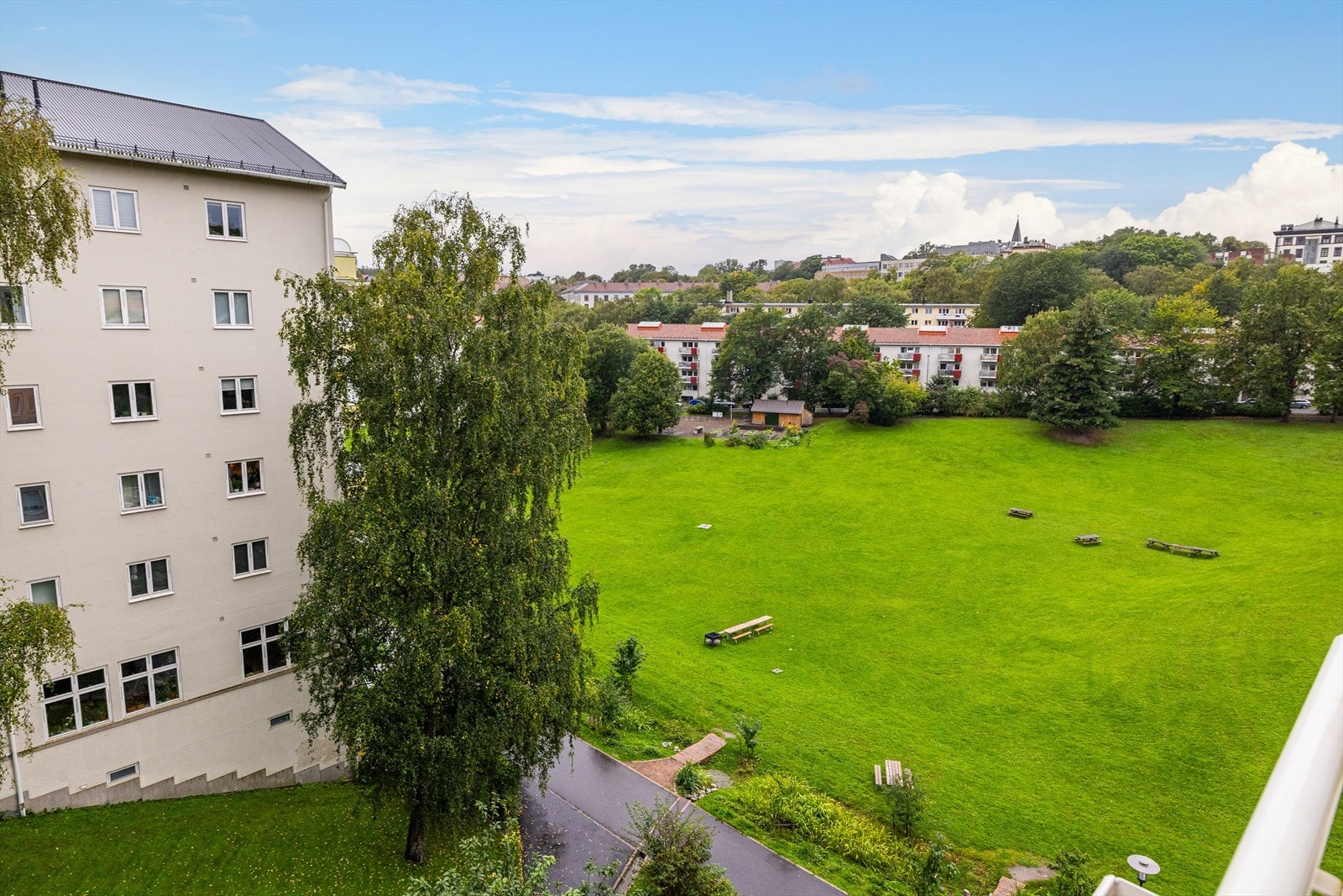 Utsikt fra balkong Galleribilde