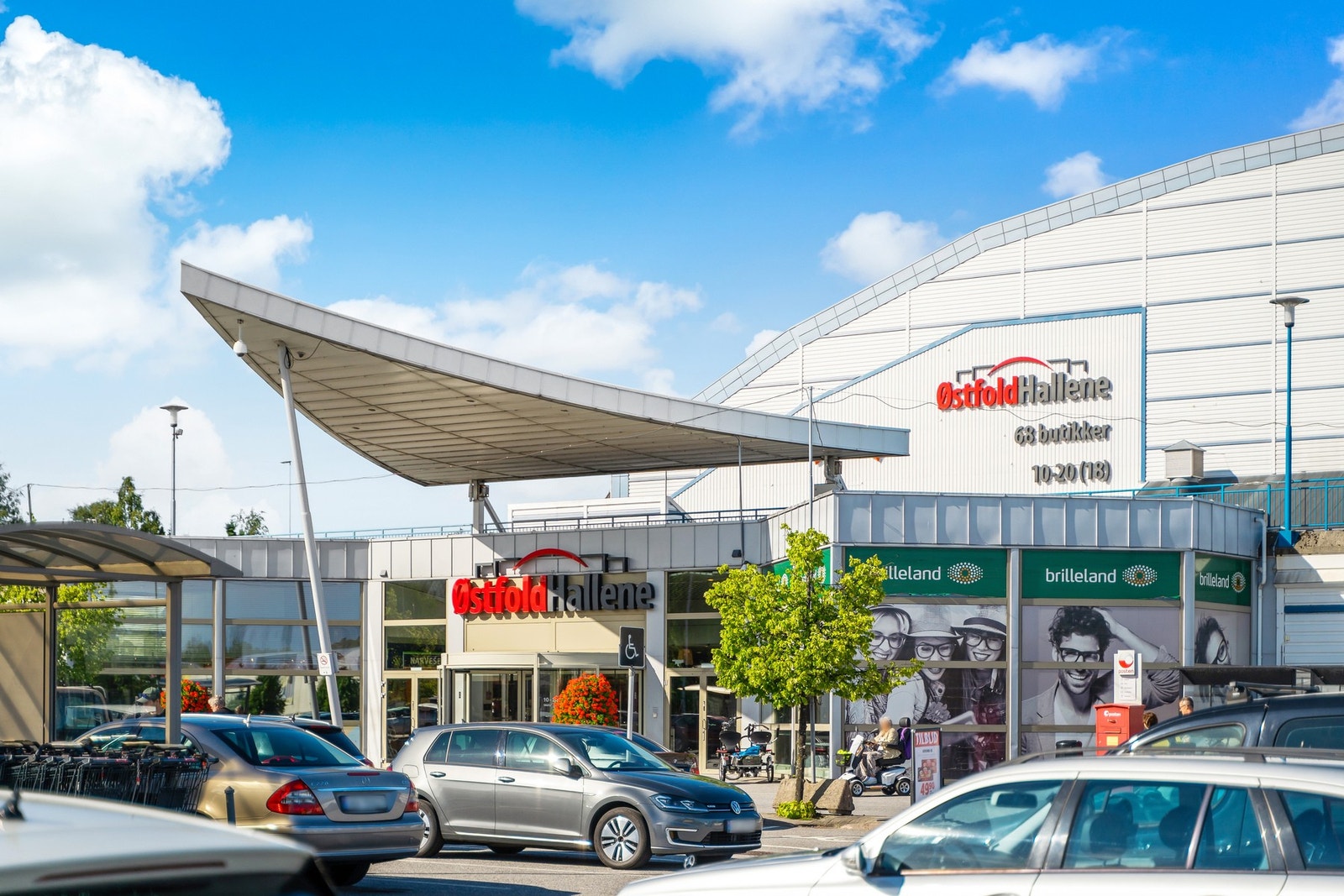 Østfoldhallen ligger i sykkelavstand. Galleribilde