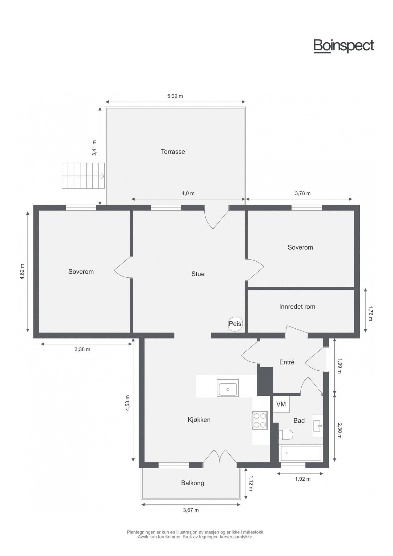 Plantegning Galleribilde