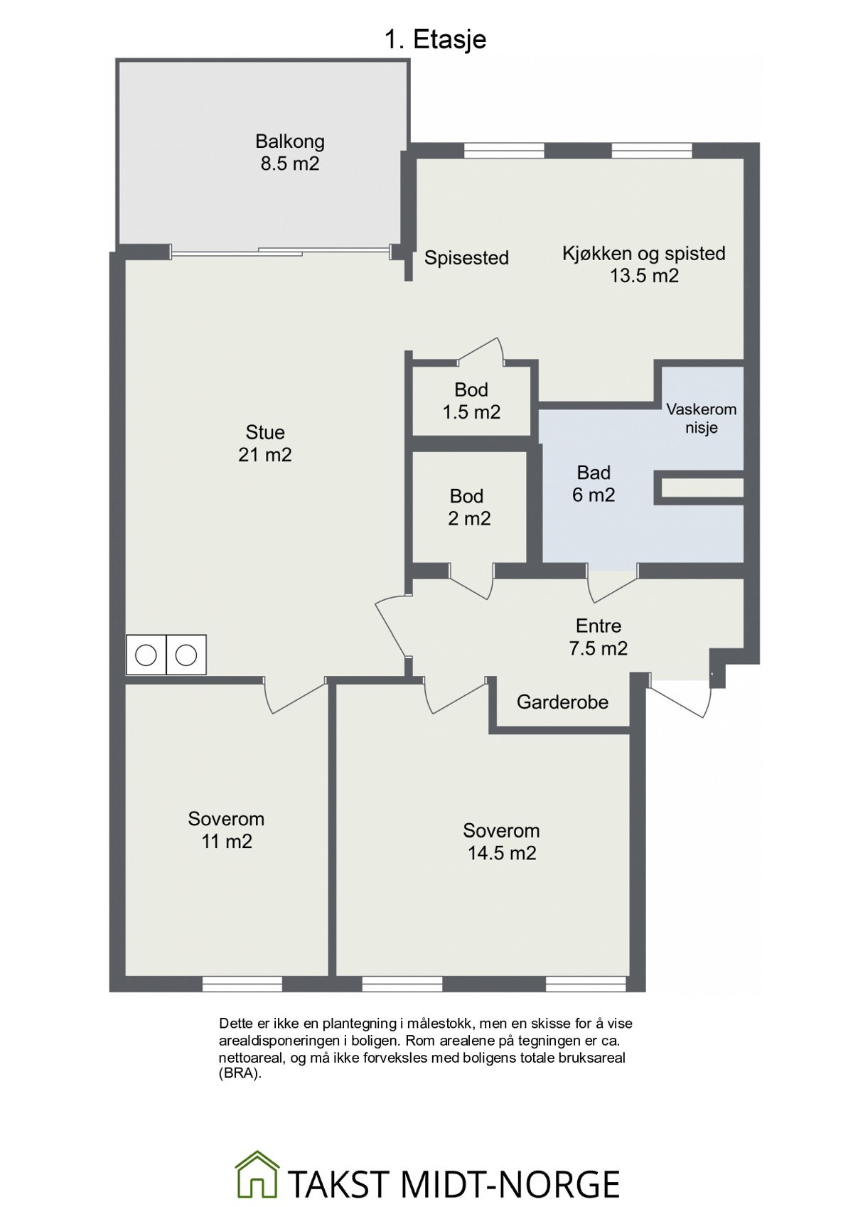 Planskisse. Galleribilde