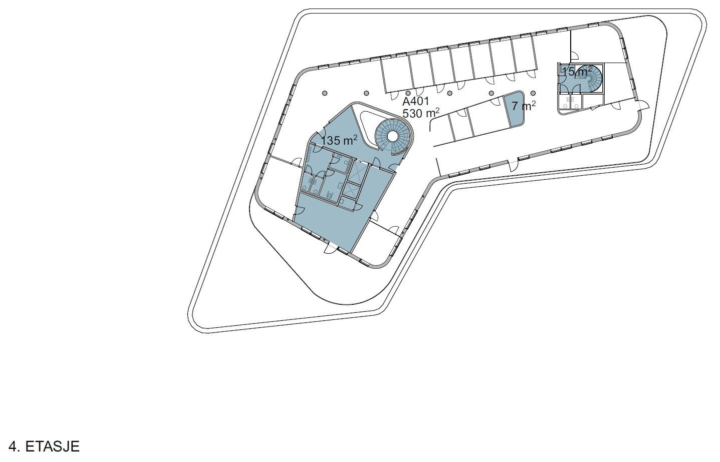 Plantegning 4.etasje Galleribilde