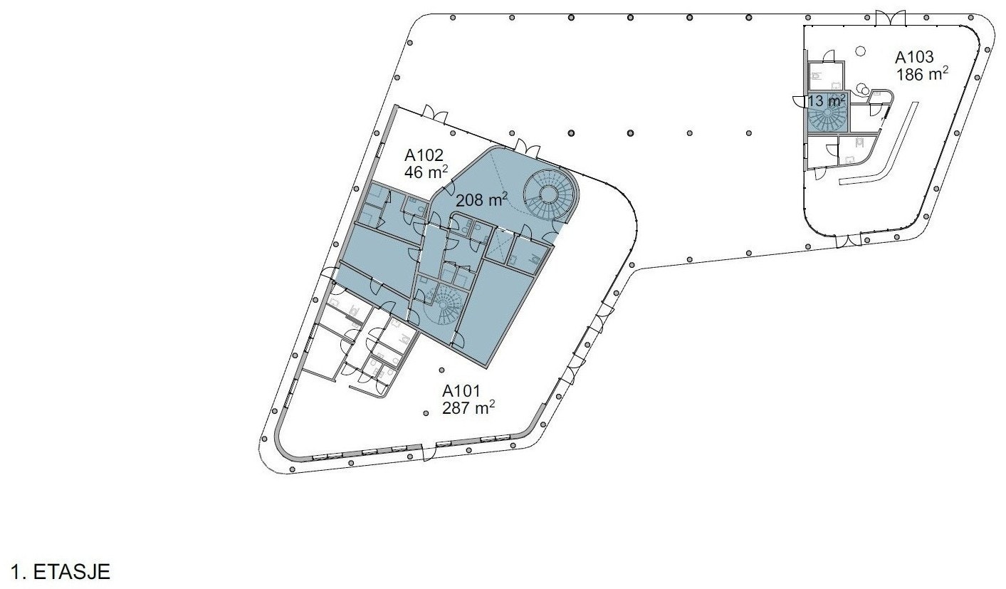 Plantegning 1.etasje Galleribilde