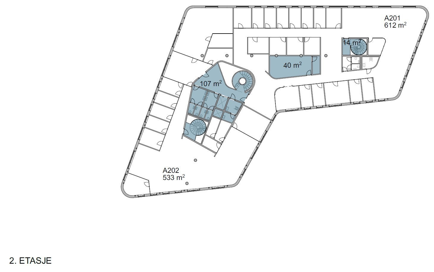 Plantegning 2.etasje Galleribilde