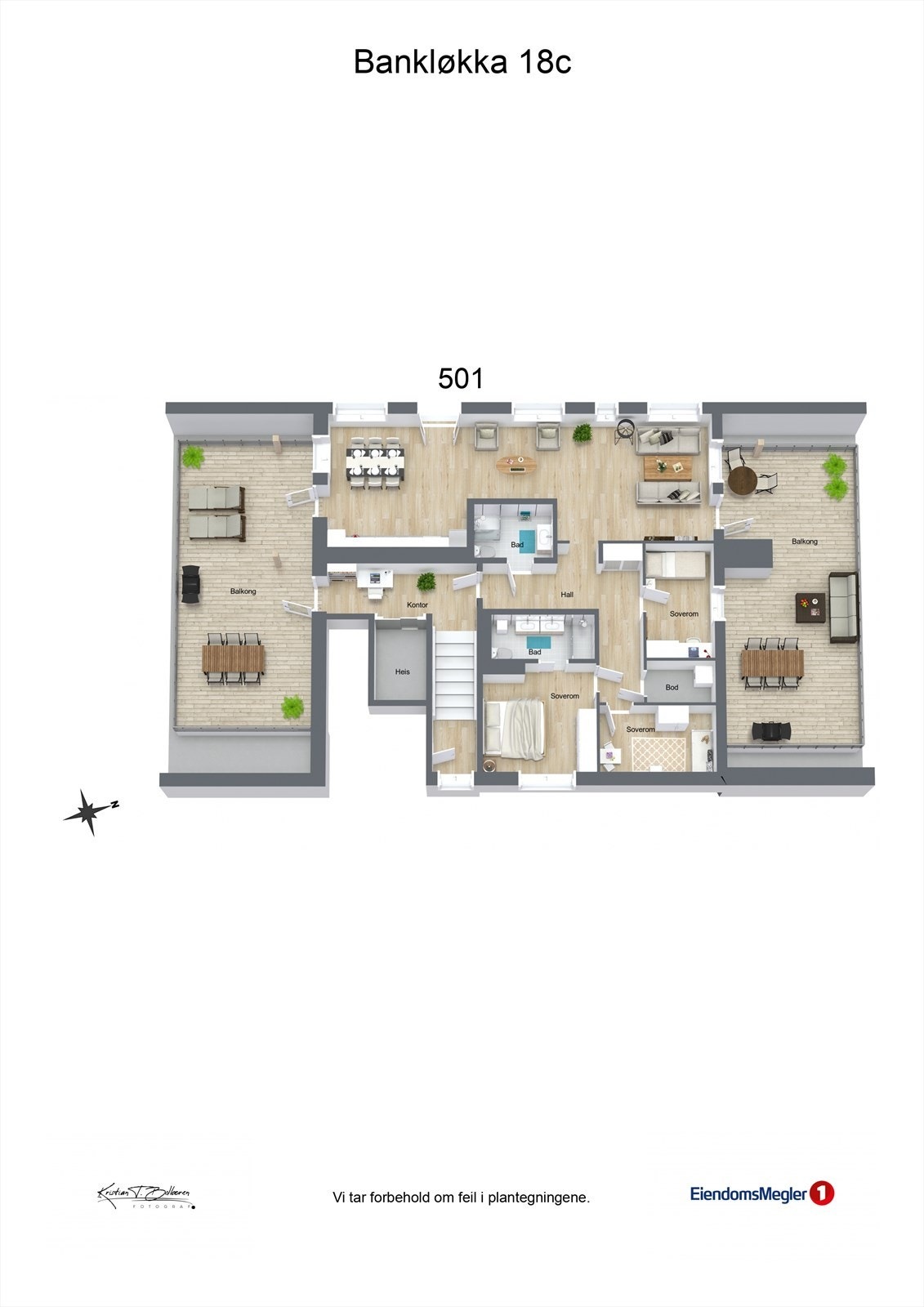 Plantegning Galleribilde