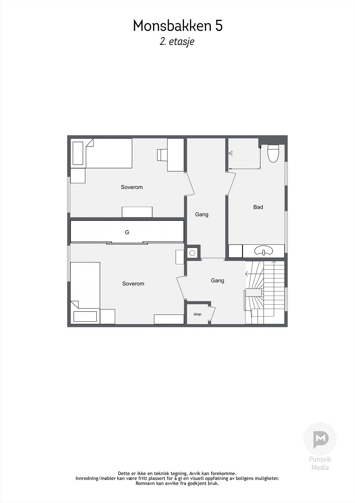 Plantegning - 2.etasje. Galleribilde