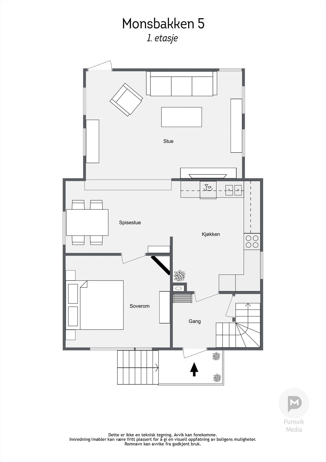 Plantegning - 1.etasje. Galleribilde