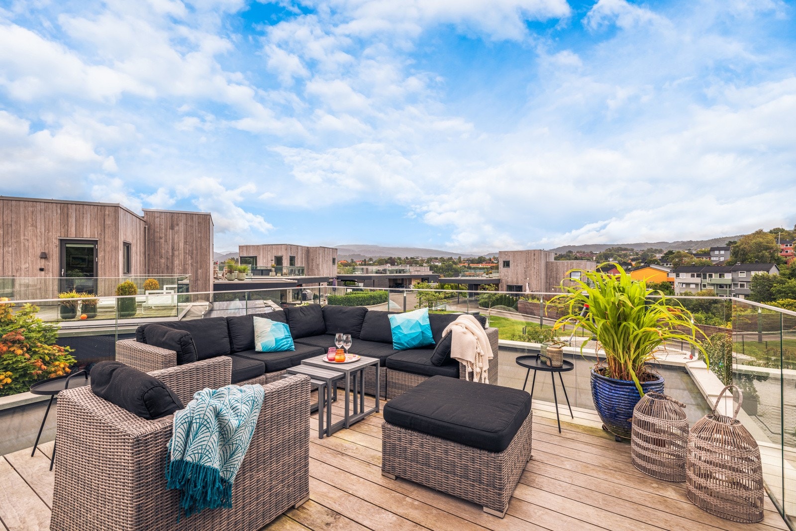 Takterrasse utgang fra loftstue Galleribilde