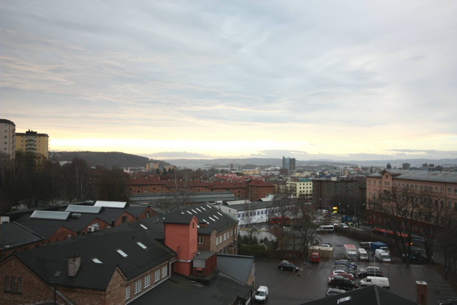 Utsikt fra takterrasse Galleribilde