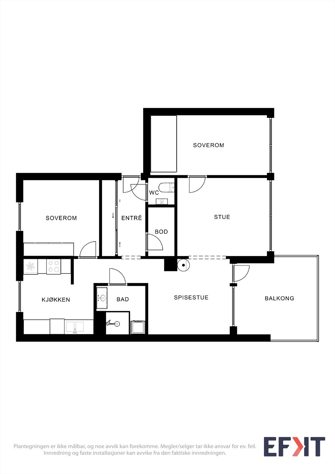 Plantegning 1.etg. Galleribilde