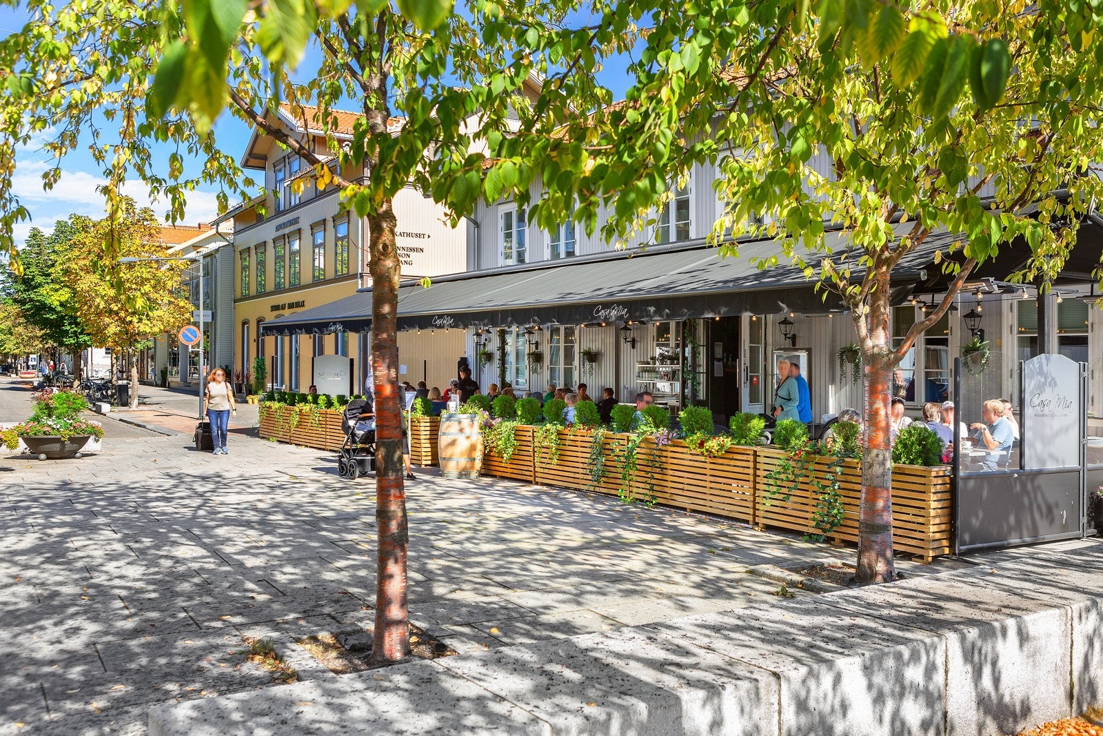 Lillestrøm har flere gode og populære spisesteder. Her fra Casa mia restaurant. Galleribilde