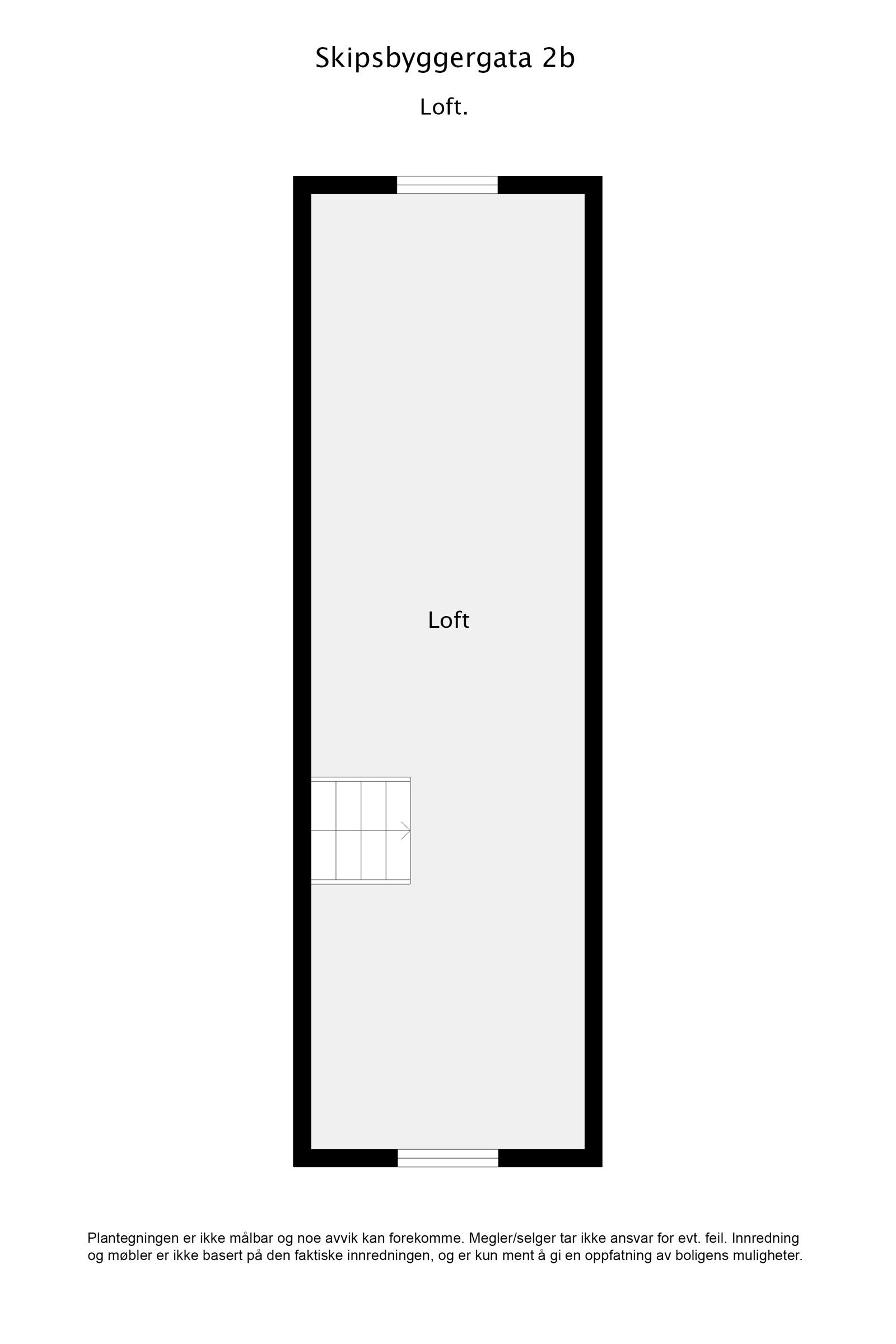 Plantegning loft. Galleribilde