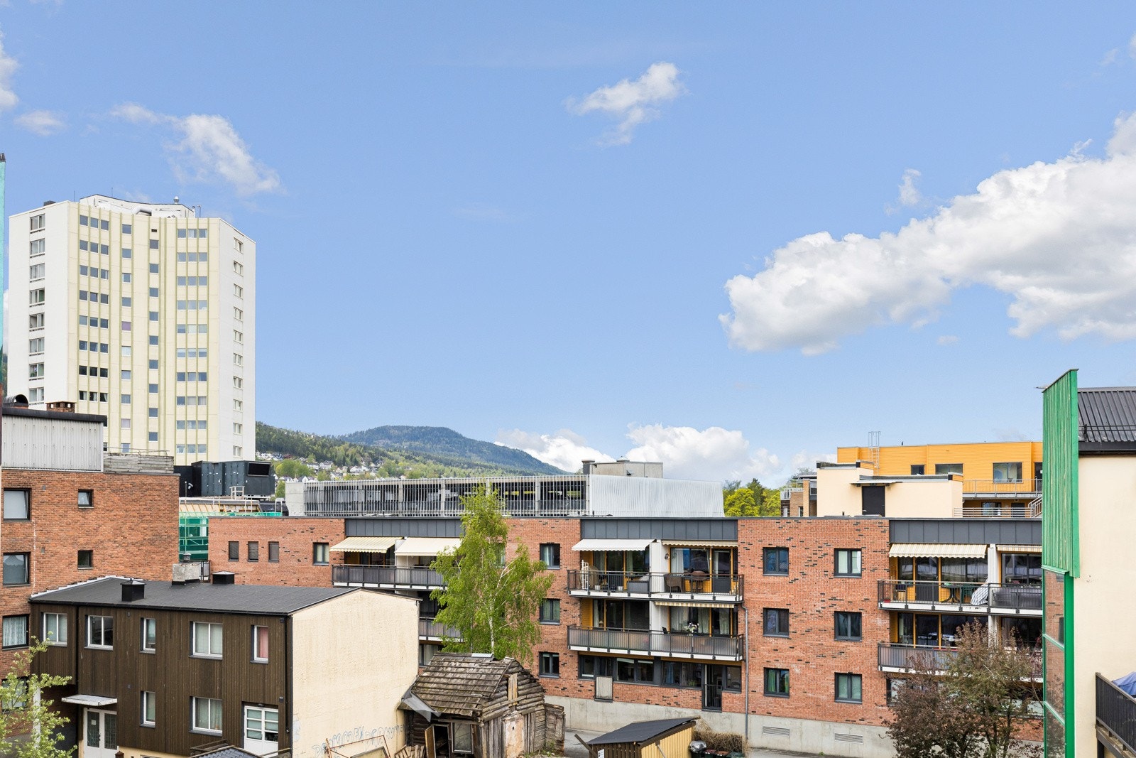 Utsikt fra balkongen Galleribilde