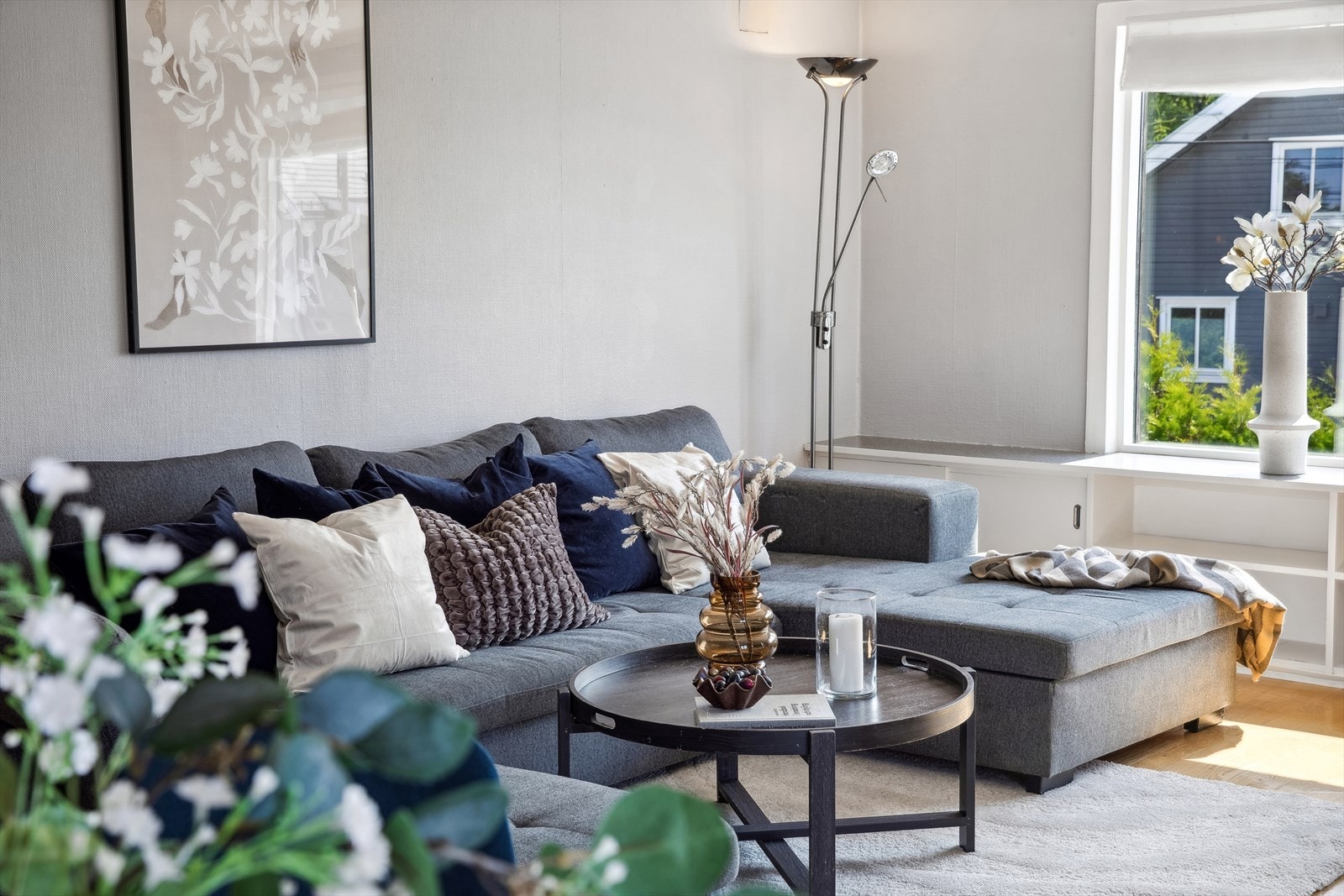 Detaljbilde av stuen. Galleribilde