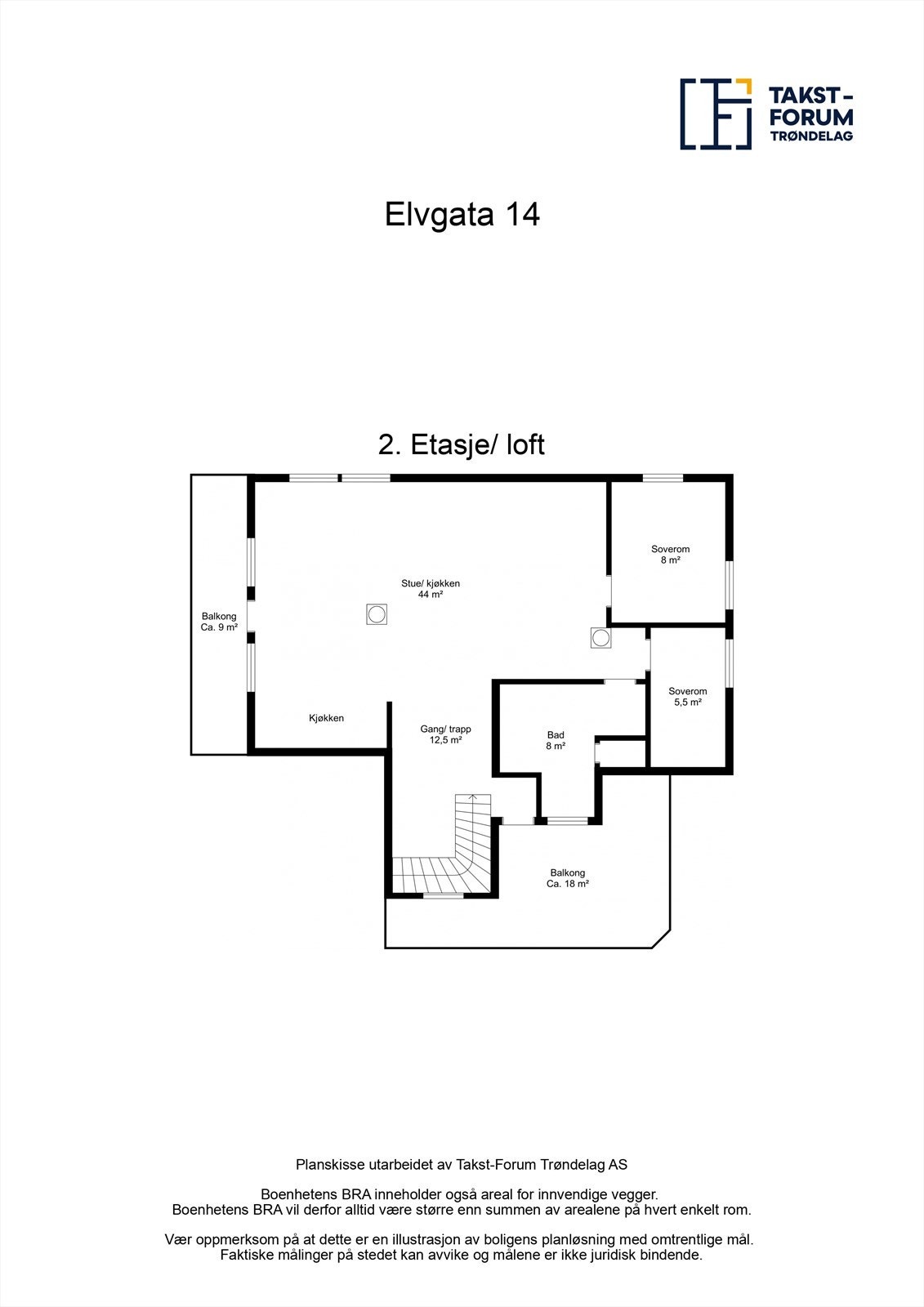 Plantegning - 2. etasje Galleribilde