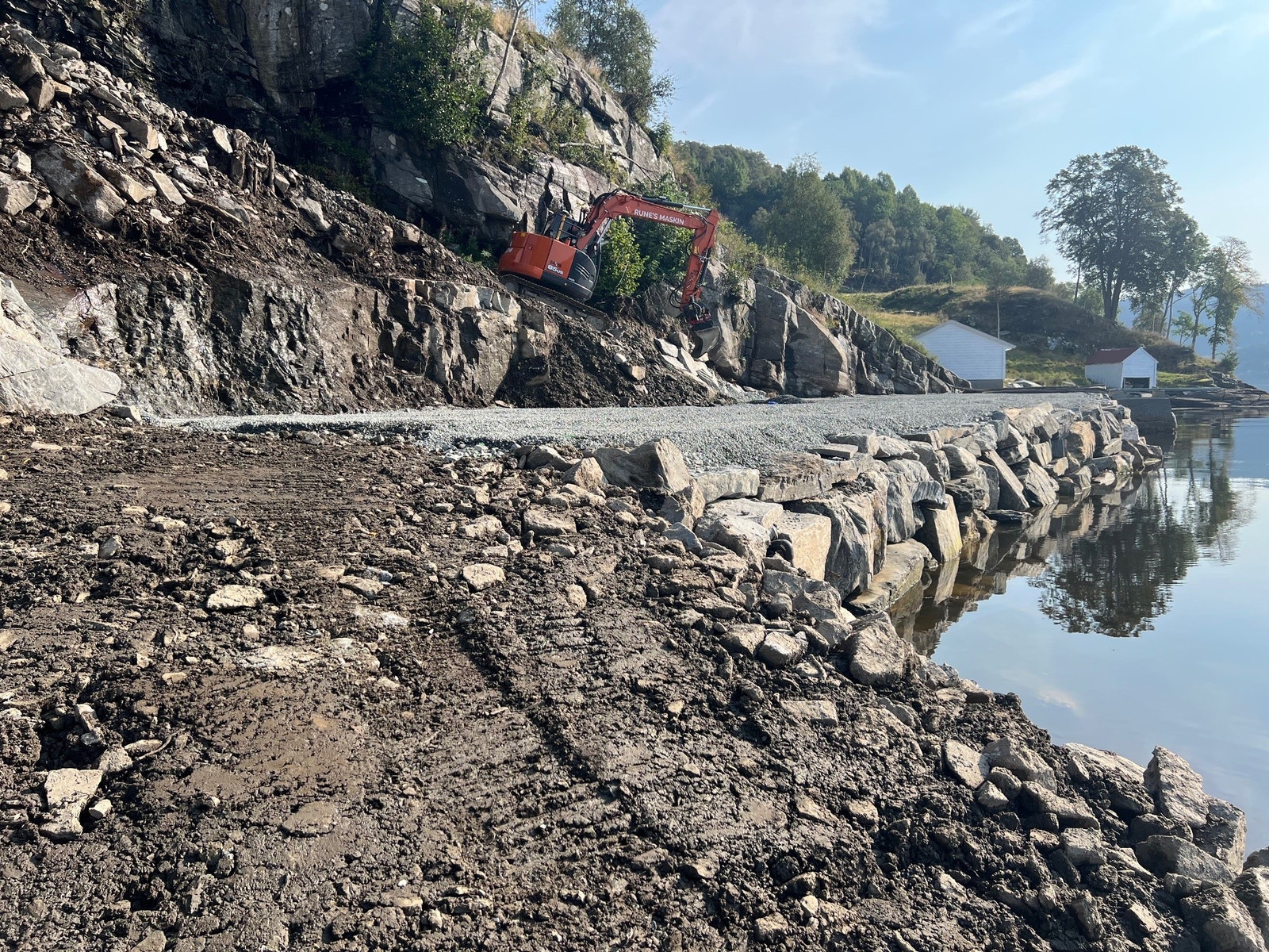 Her kommer båtopptrekk, betongarbeid startes uke 38, 2024. Galleribilde