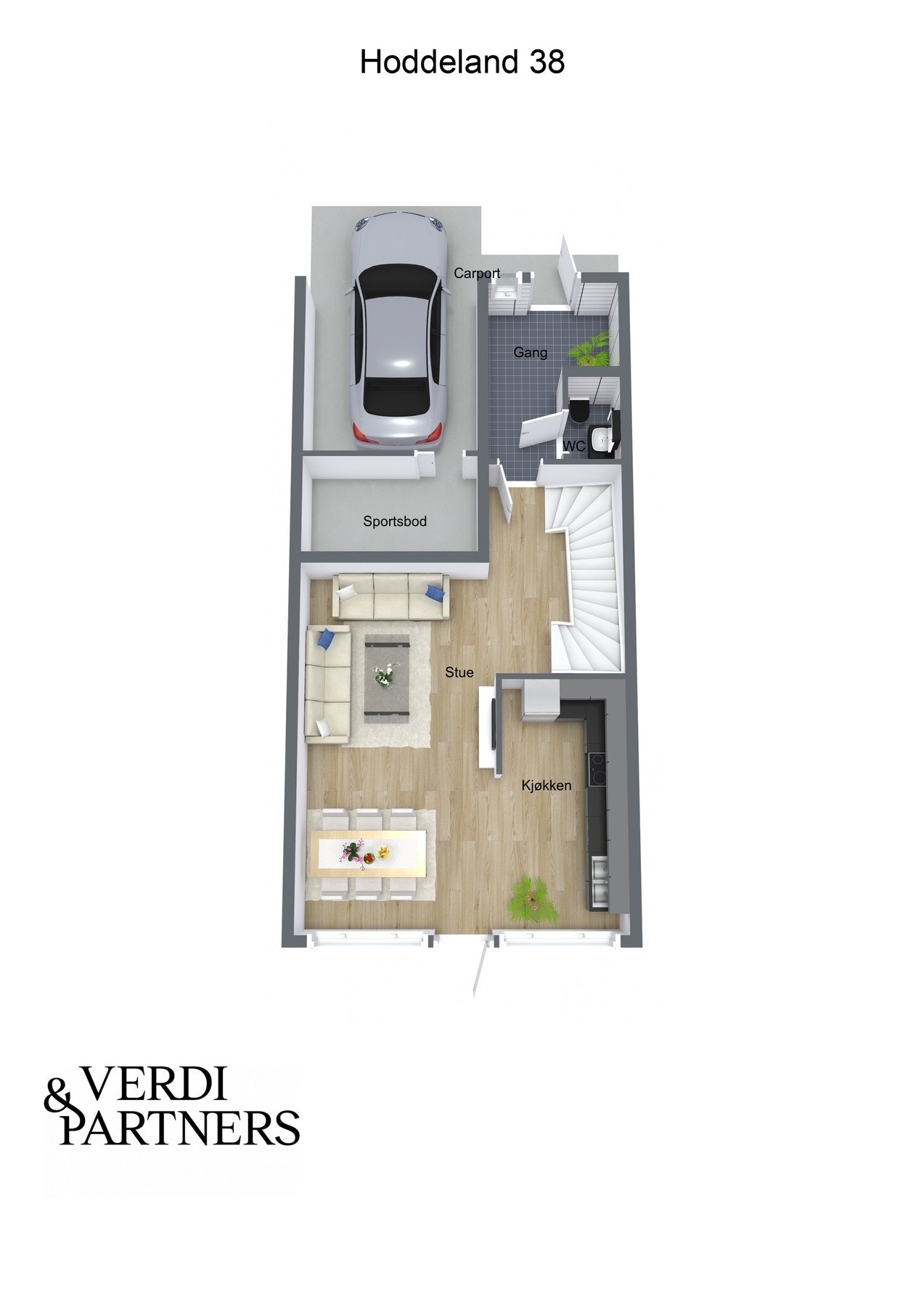 Plantegning 1.etg - Kan avvike fra de faktiske forhold Galleribilde