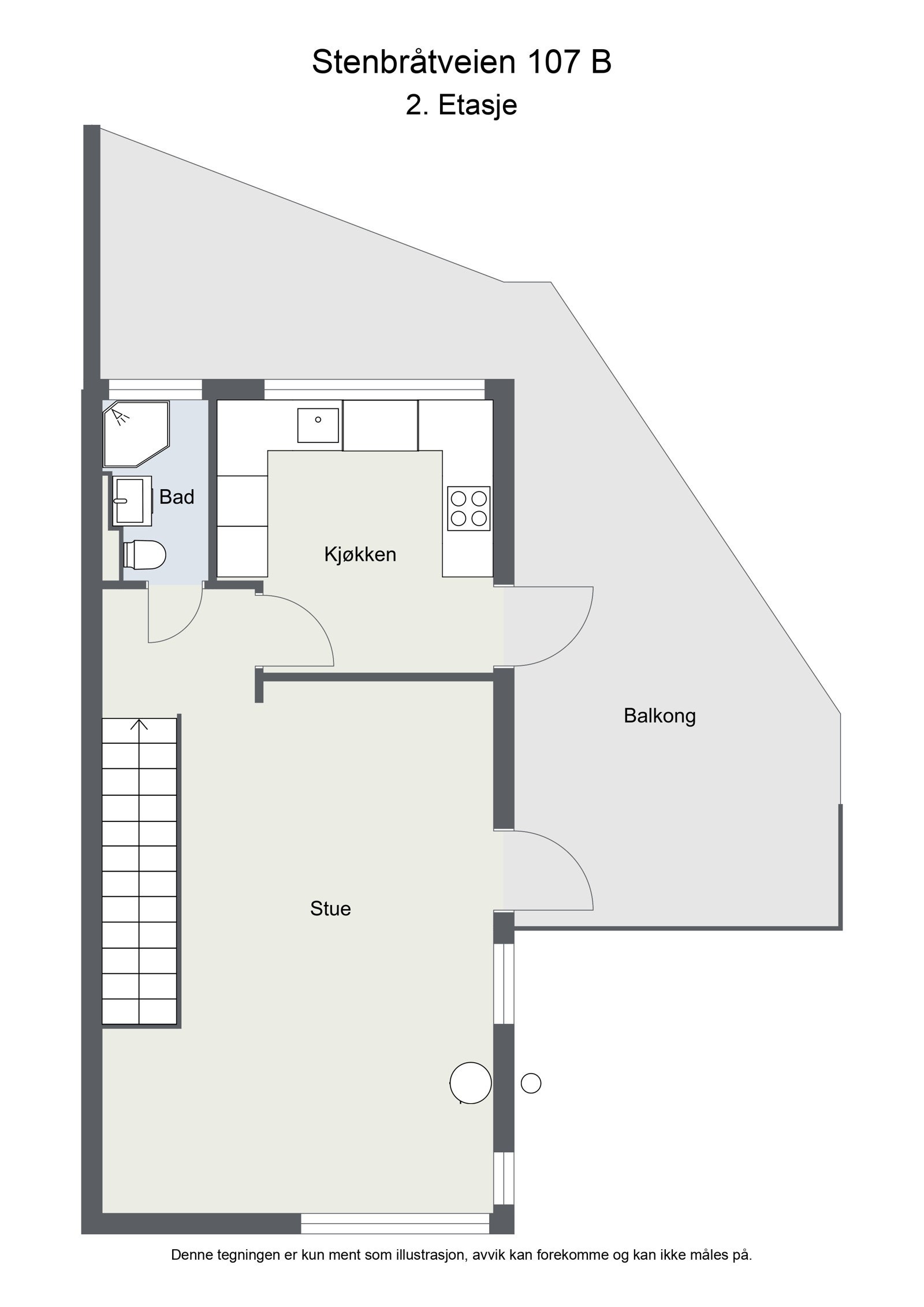 Plantegning 2. etasje Galleribilde