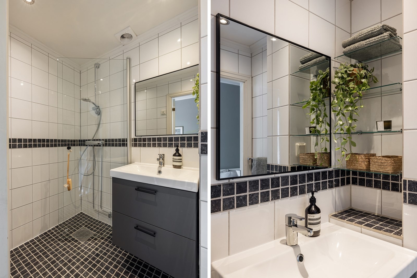 Badet ble i 2022 oppgradert med ny servant og servantskap, samt ny dusjvegg Galleribilde