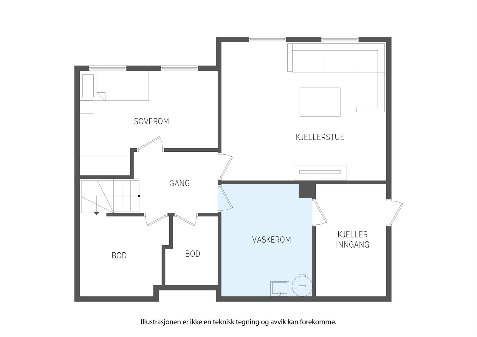 Plantegning U.etg Galleribilde