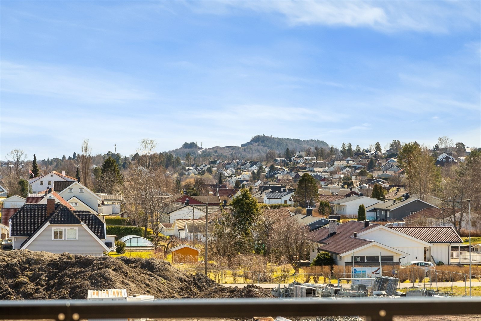 Utsikt fra balkongen Galleribilde