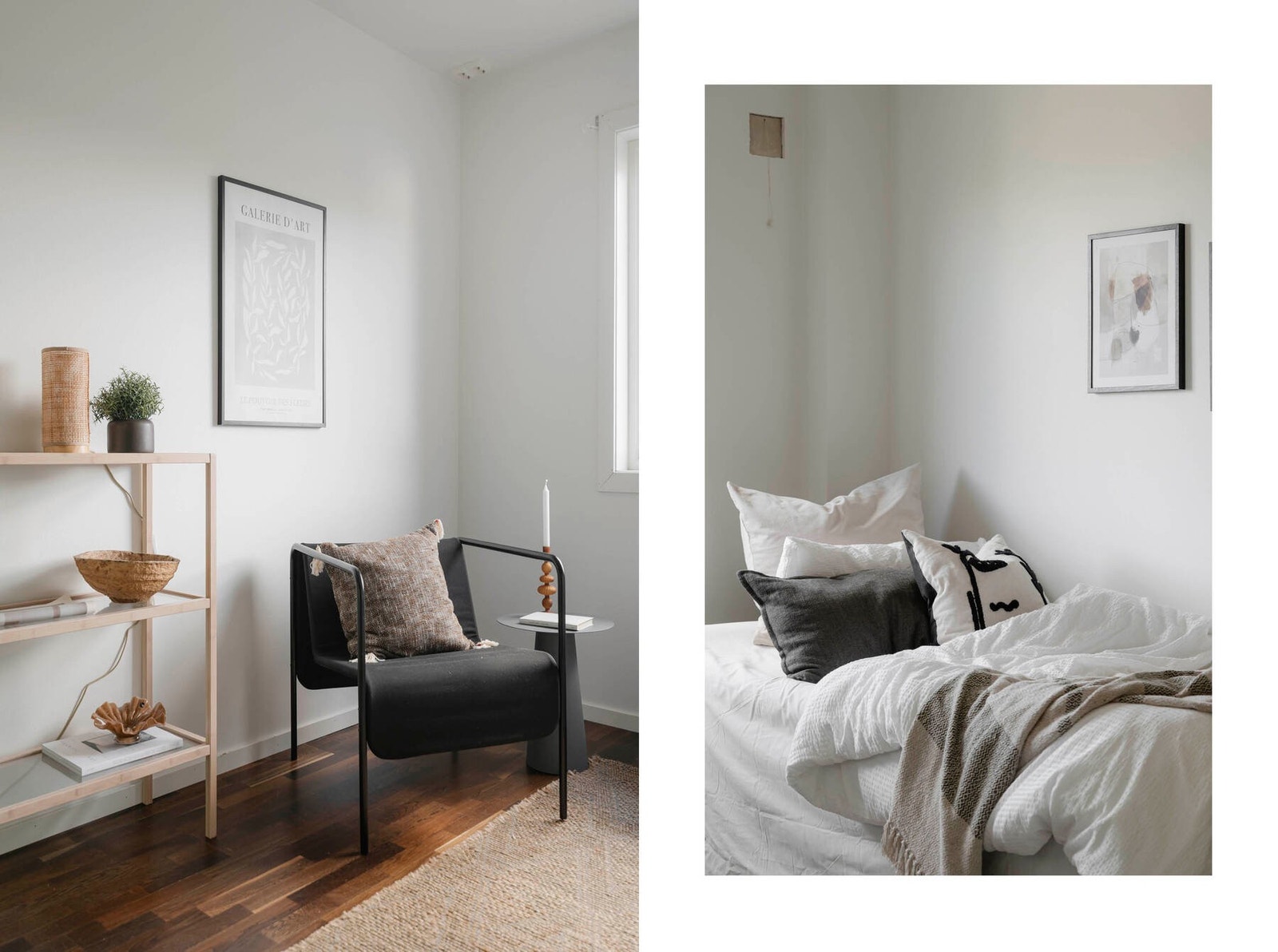 Leiligheten har to gode soverom, det ene nordvendt og det andre sydvendt. Galleribilde