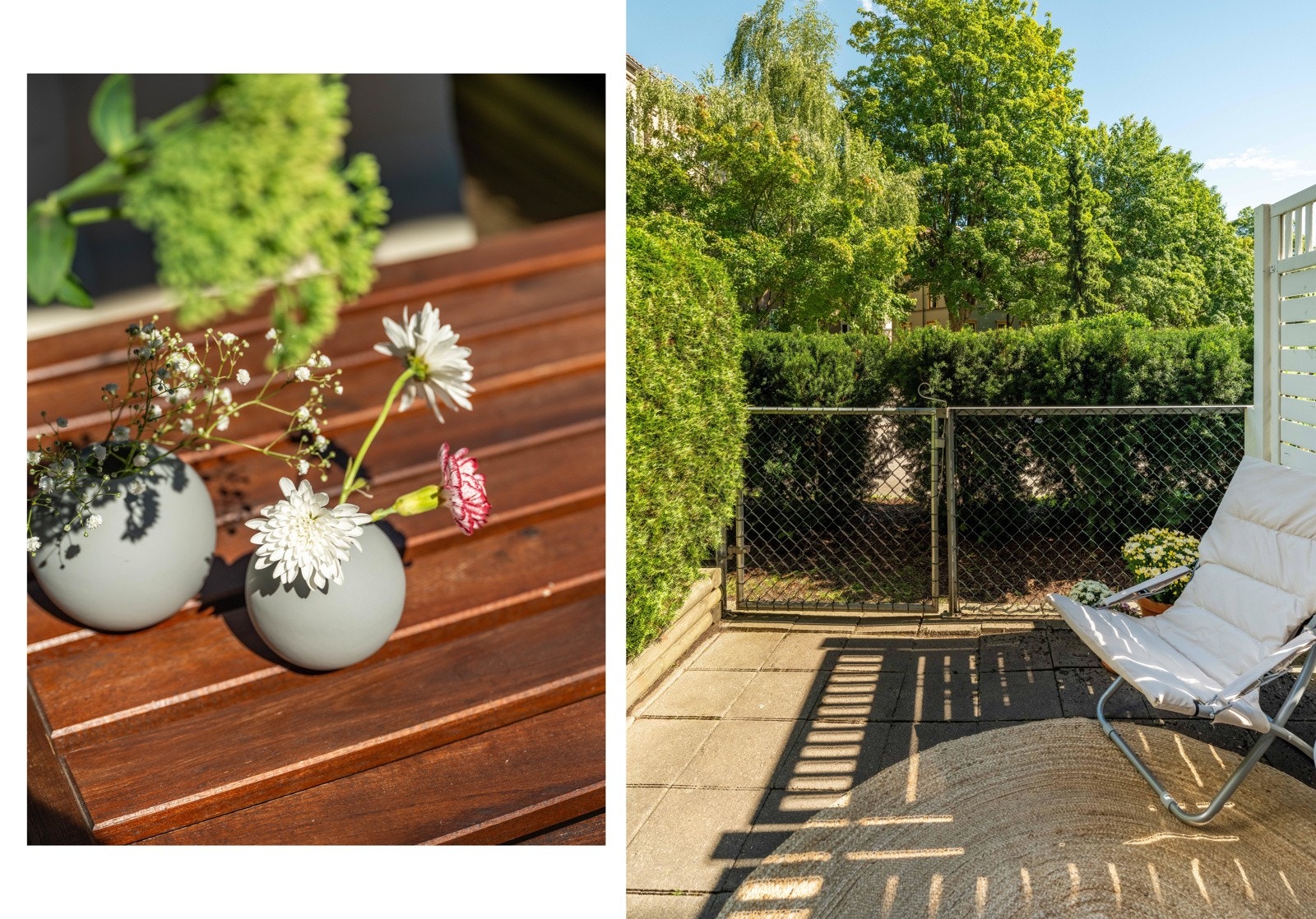 Det er bare å glede seg til høstfargene bugner utenfor, som kan nytes innenfra så vel som ute. Sommertid er det sol fra ca 8.30-tiden og til 12.30-tiden. Galleribilde