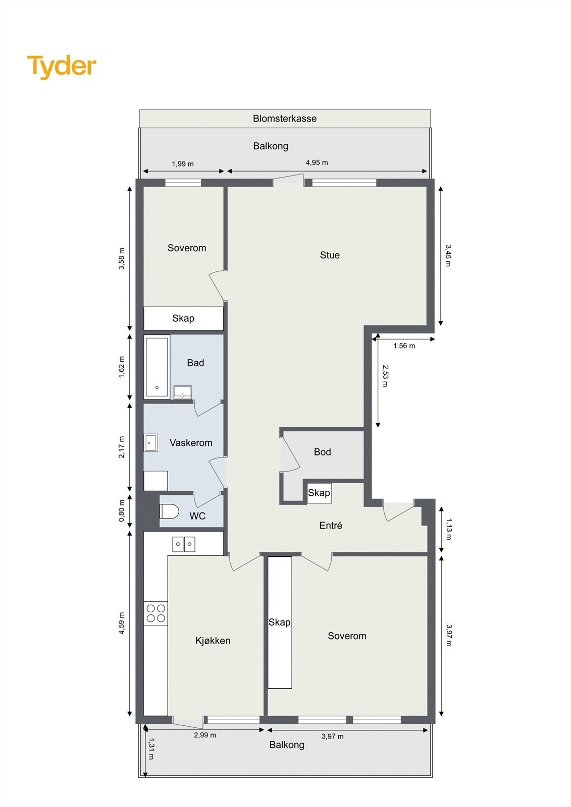 Plantegning Galleribilde