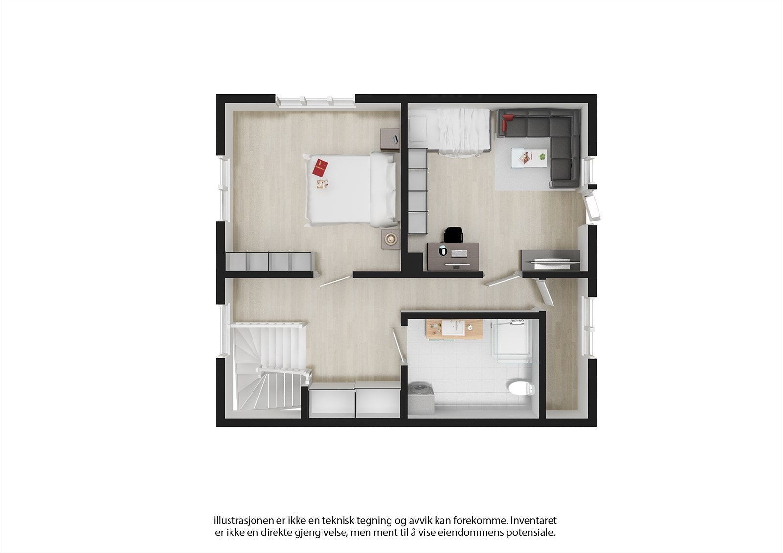 Plantegning 2.etasje Galleribilde