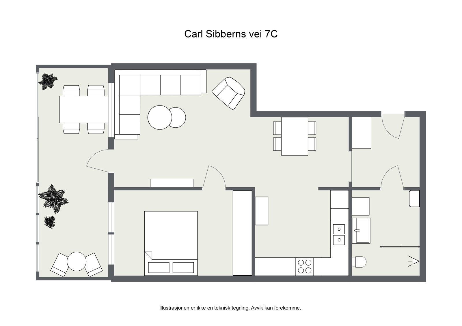 Plantegning. Galleribilde