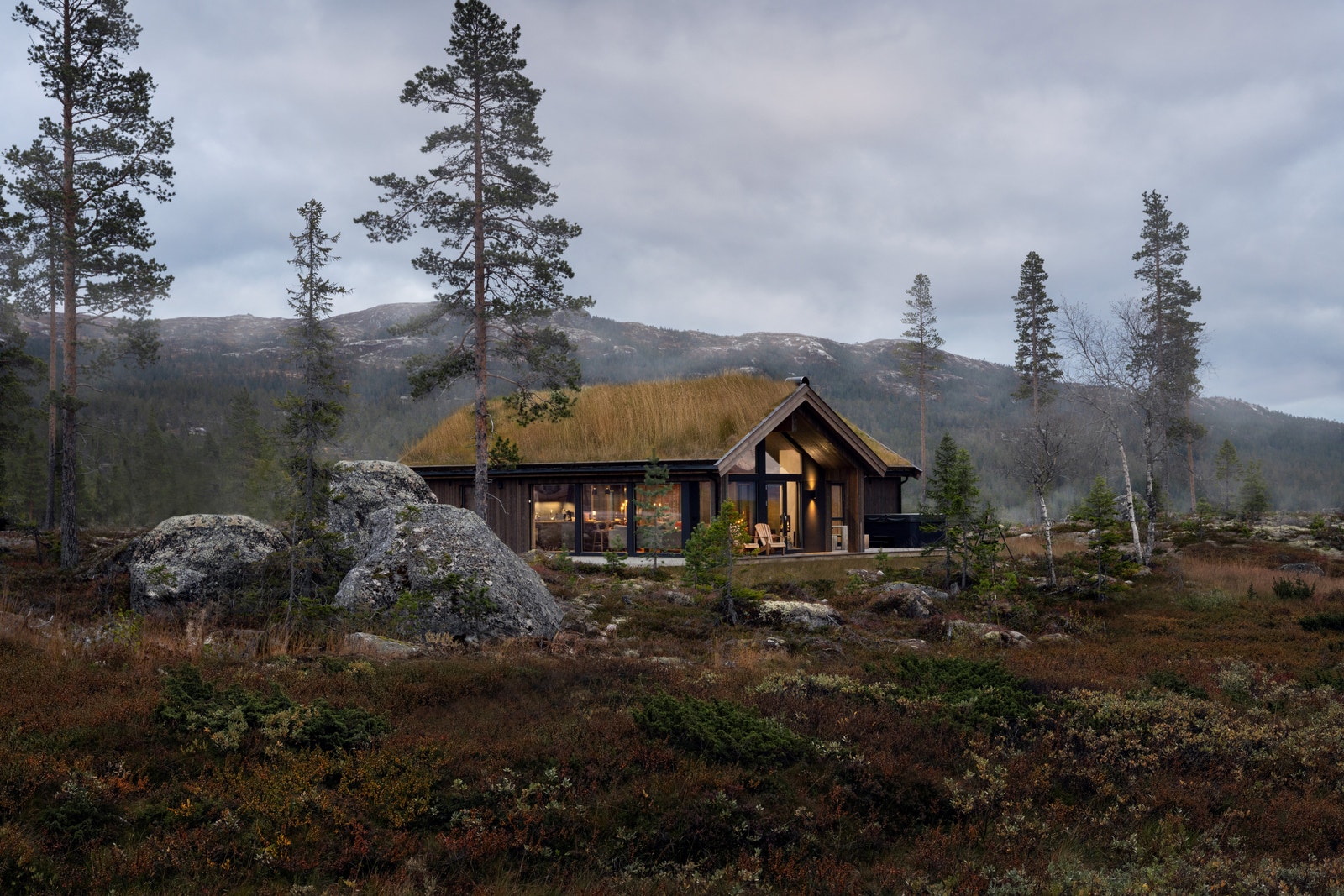 Illustrasjonsfoto av tilsvarende hytte Galleribilde