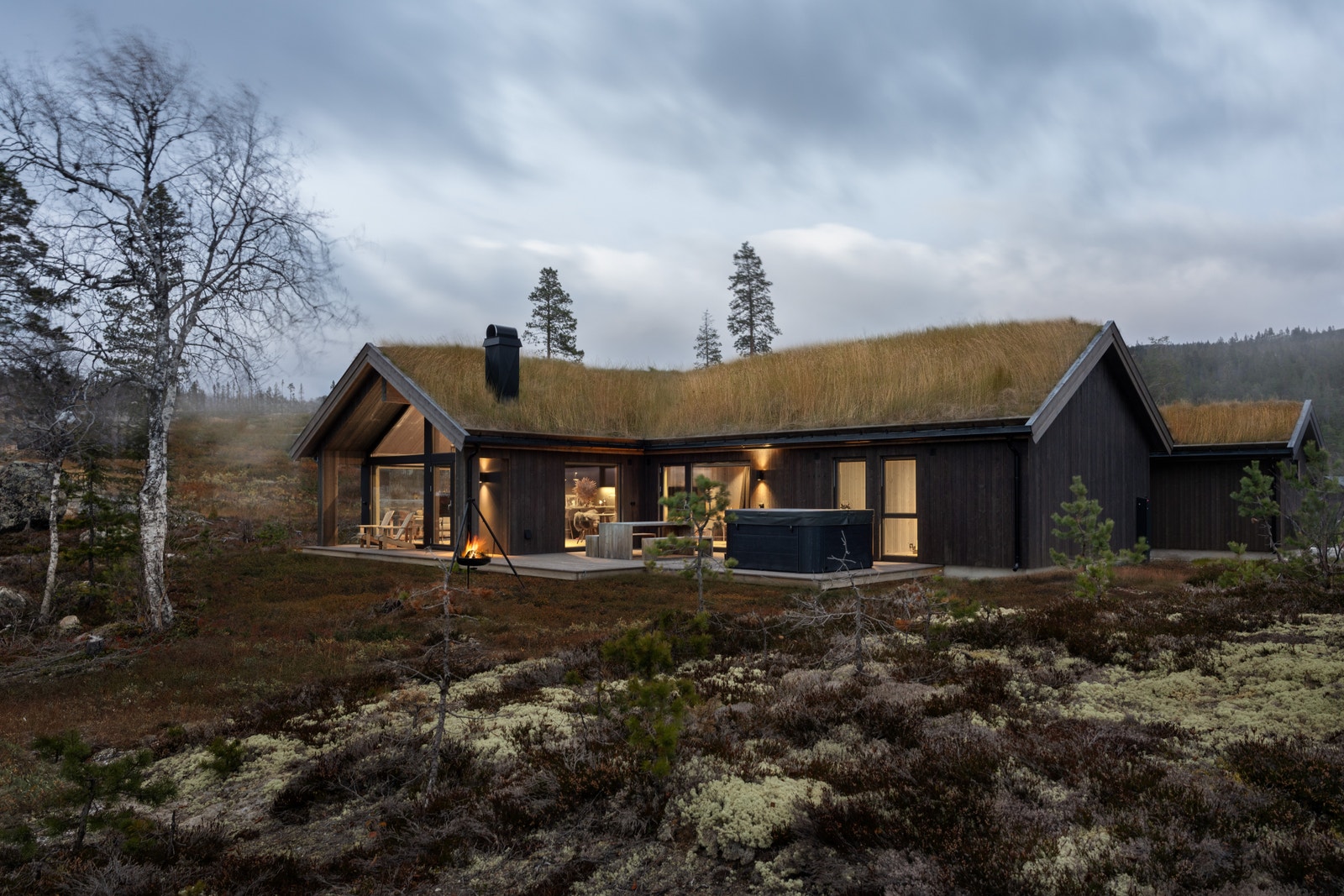 Illustrasjonsfoto av tilsvarende hytte Galleribilde