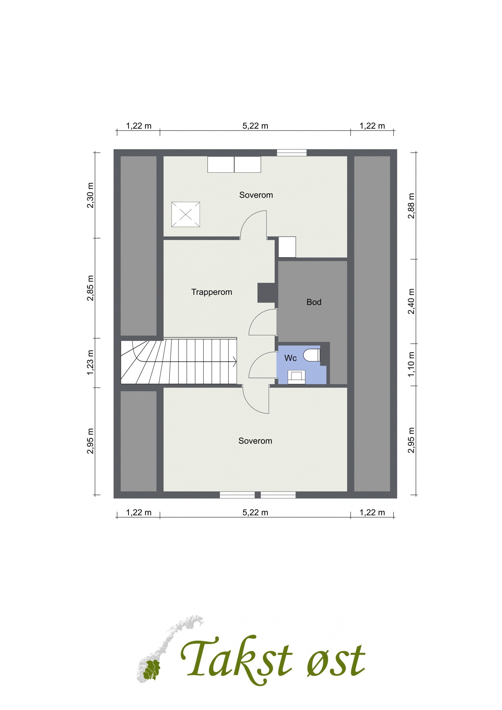 Alundamveien 48 D - 2. Etasje - Plantegning Galleribilde