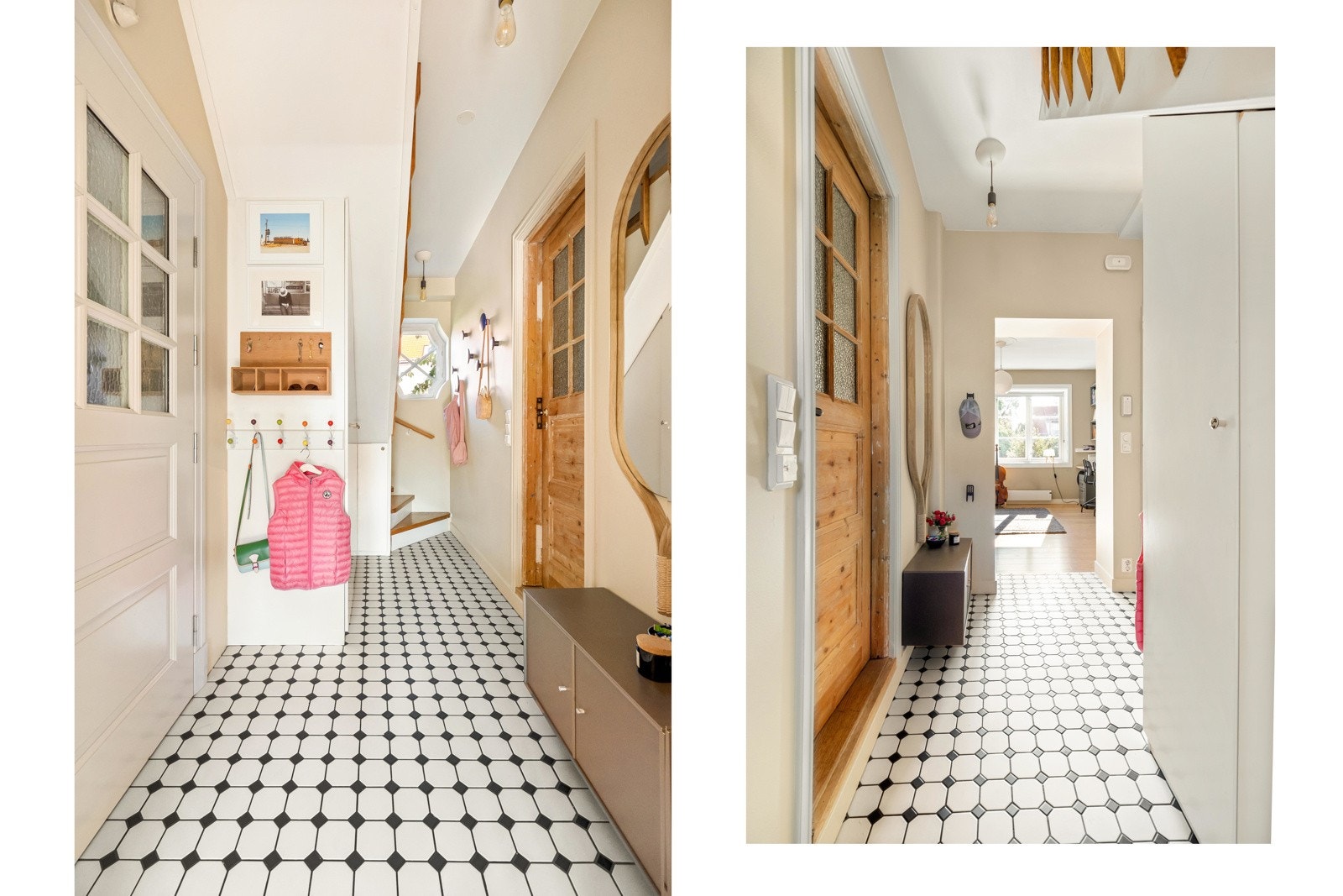 Gangen, der du kommer inn og beveger deg mellom etasjene. Galleribilde