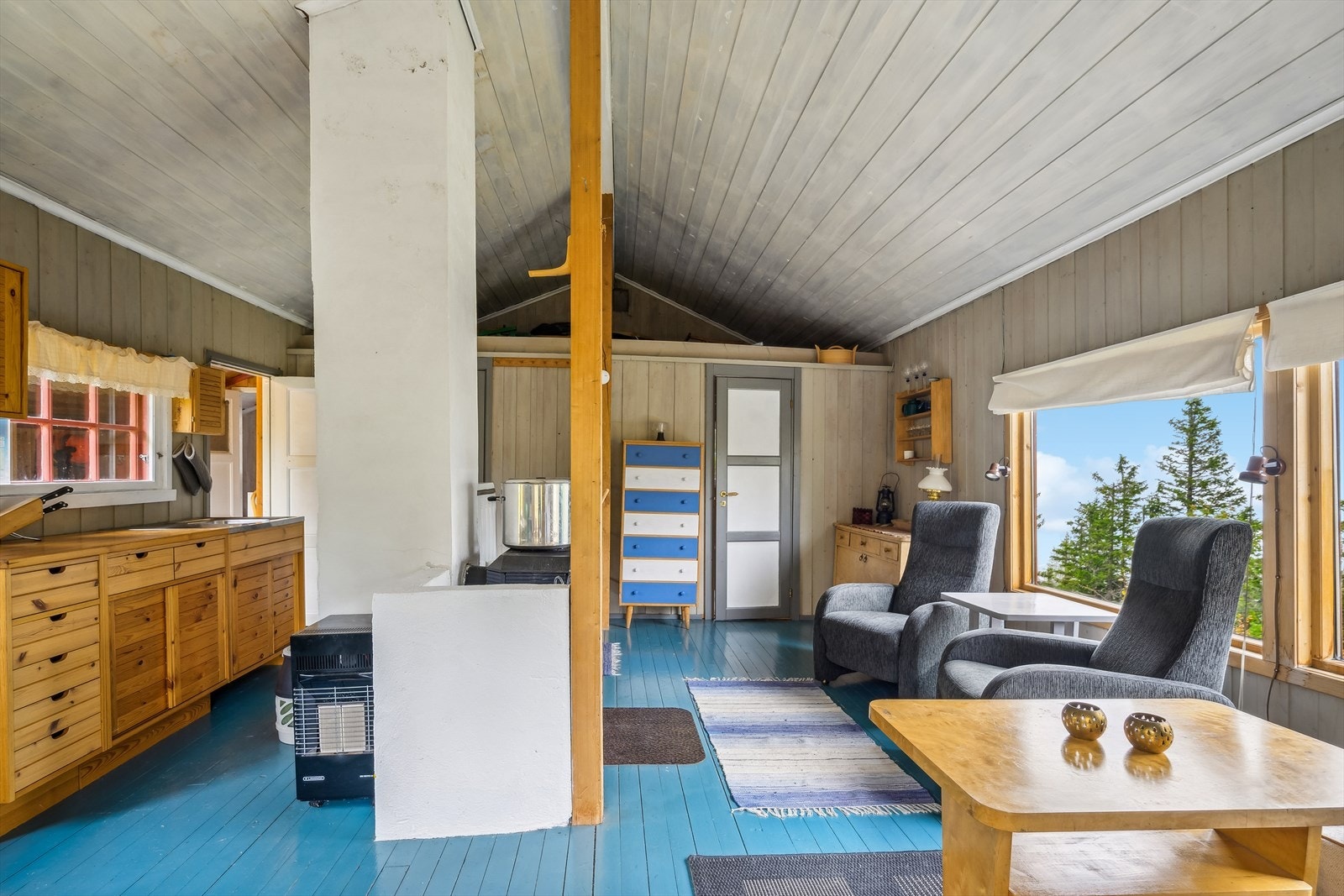 Liten hems over soverommene. Galleribilde