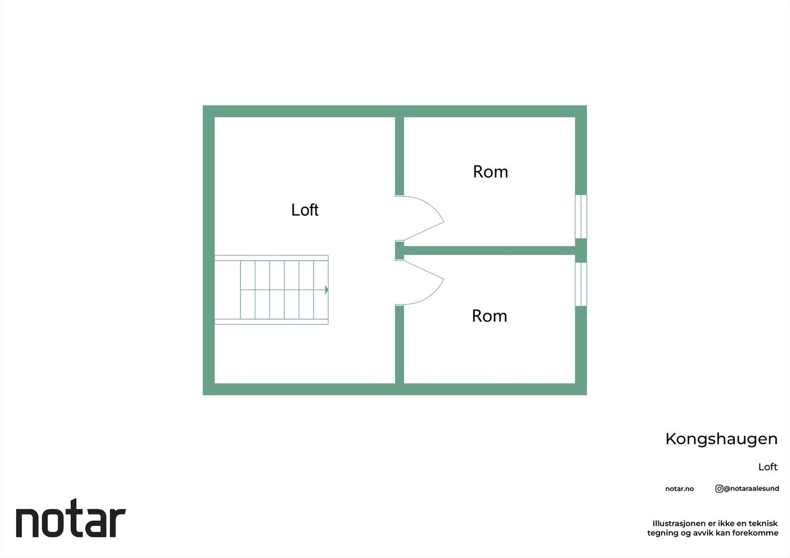 Plantegning - Loft Galleribilde