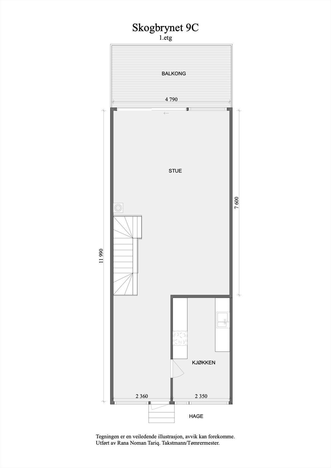 Plantegning 1. etasje. Galleribilde