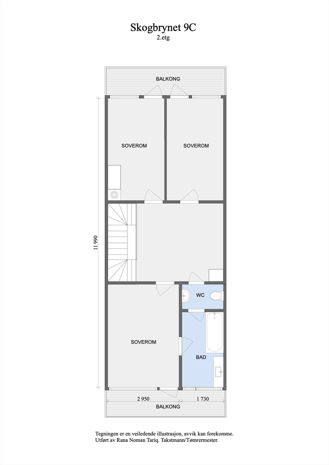 Plantegninger 2. etasje. Galleribilde