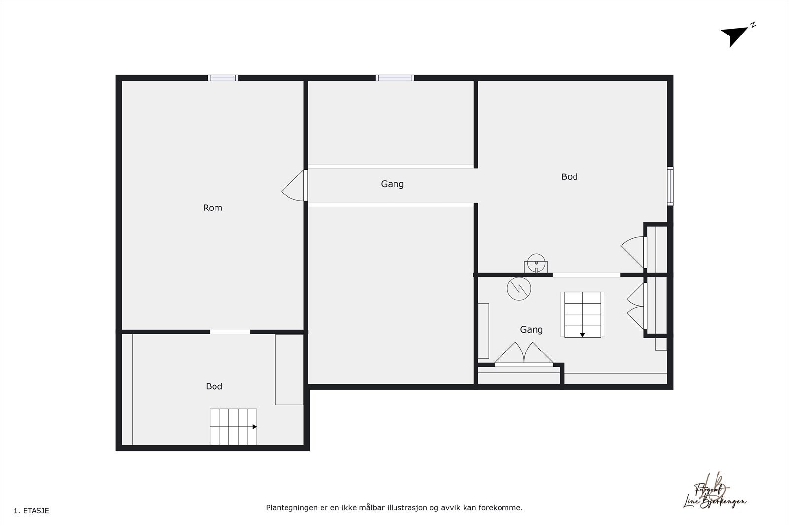 Plantegning Galleribilde