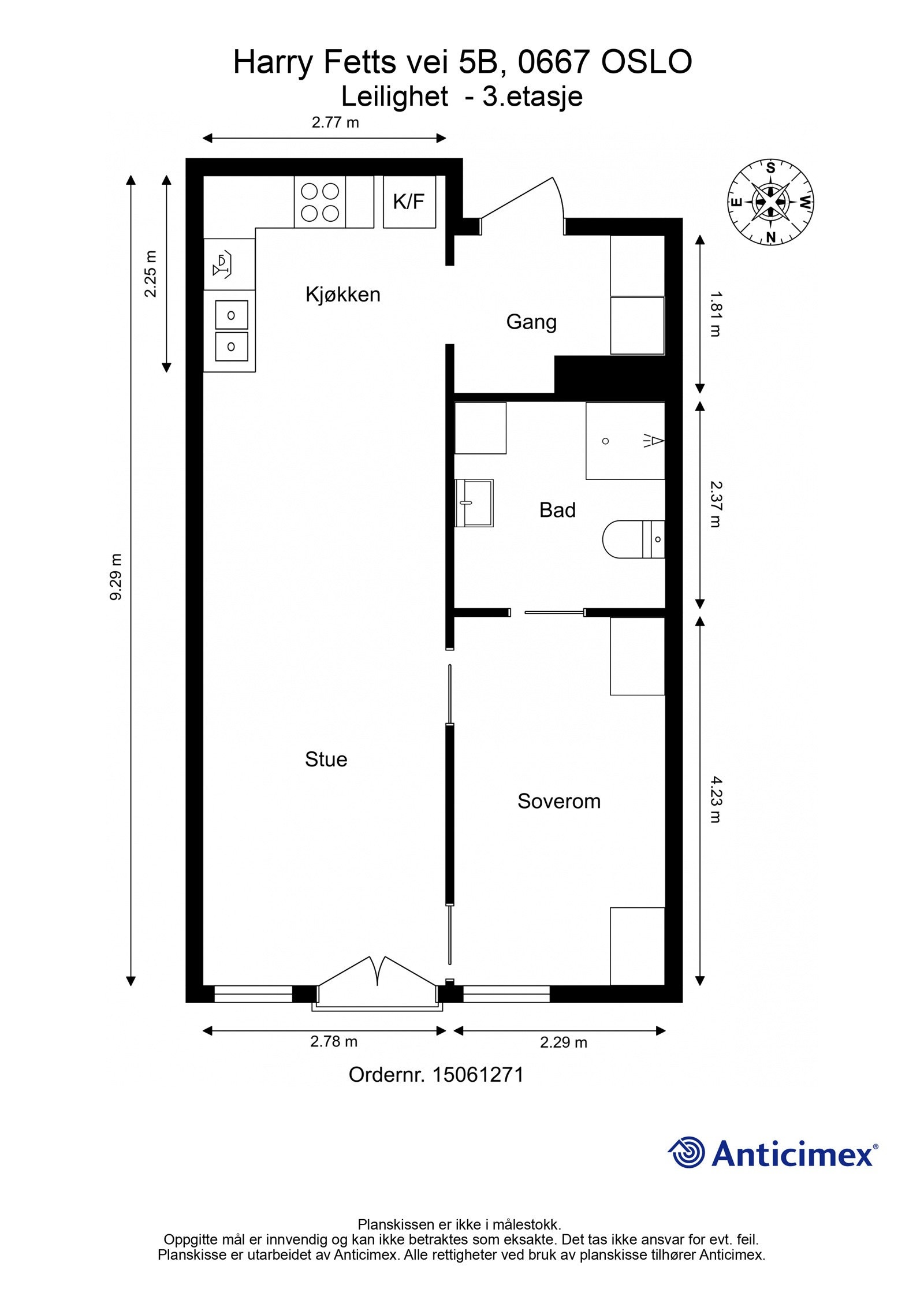 Plantegning Galleribilde