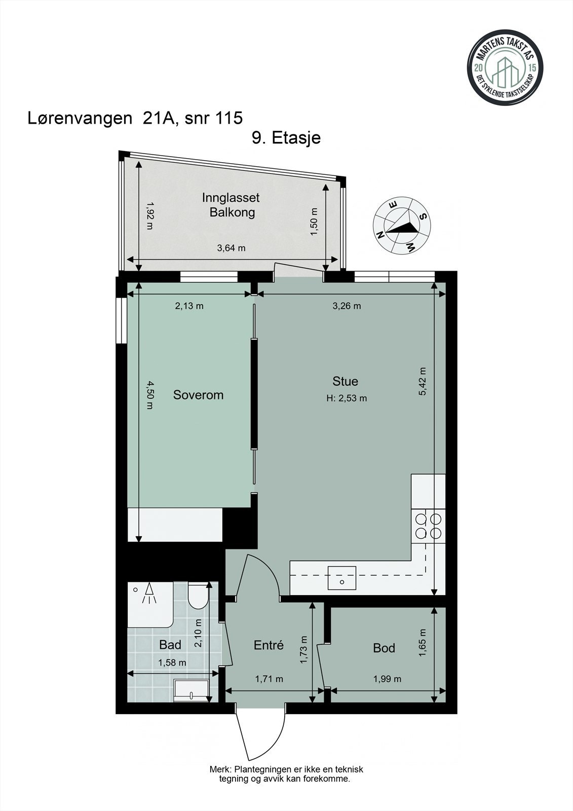Plantegning Galleribilde