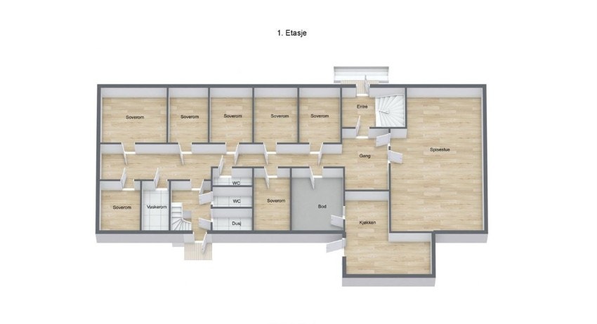 Planskisse 1.etasje Galleribilde
