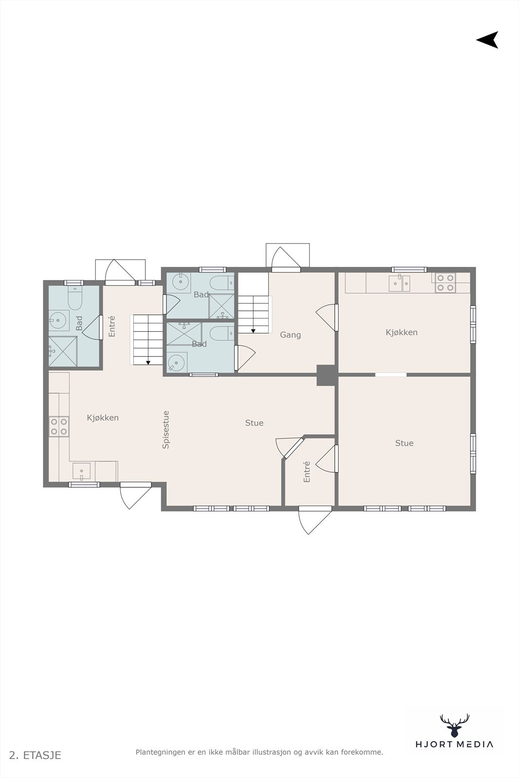 Plantegning Galleribilde